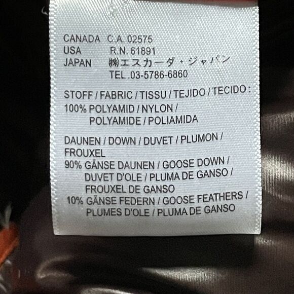 Escada Vest Womens Size Large/40 Orange Sport Goose Down Hooded Puffer EUC - Picture 7 of 10